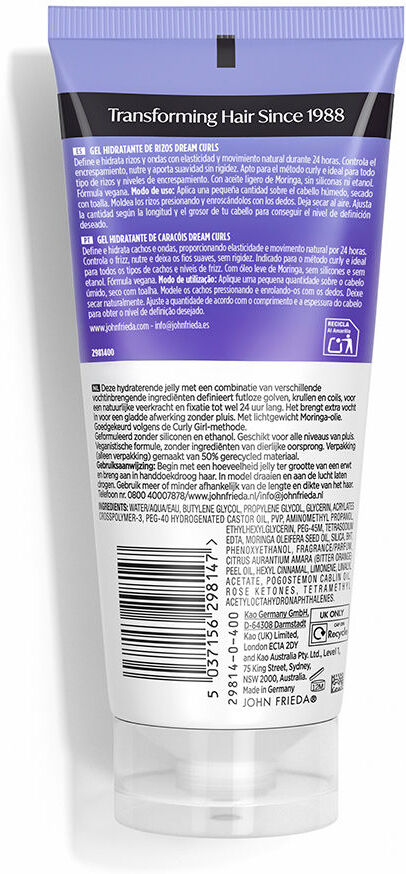 John Frieda Gel hidratante para cachos FRIZZ-EASE Dream Curls 200 ml