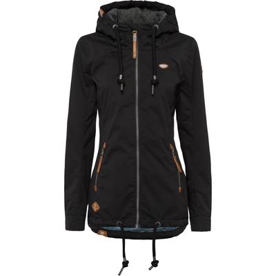 Funktionsjacke RAGWEAR "ZUZKA", Damen, Gr. XXL, schwarz, Web, Obermaterial: 100% Polyester. Futter: 100% Polyester, kontrastfarbene Details, unifarben, figurbetont Po-bedeckend, Jacken Funktionsjacke, stylische Übergangs-Outdoor-Jacke Water...