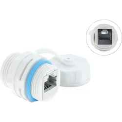 DELOCK 87156 - Kabelverbinder RJ45 Buchse zu RJ45 Buchse Cat.6a