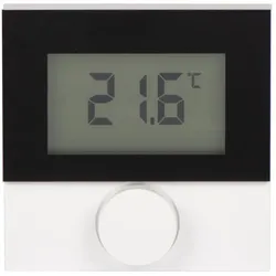 Alpha Smartware Raumbediengerät Display mit Designscheibe RDS 61011-N1, neutral, weiß