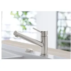 Villeroy und Boch Küchenarmatur Como 925100LC 15,3 l/min, flexible Anschlussschläuche, Edelstahl massiv