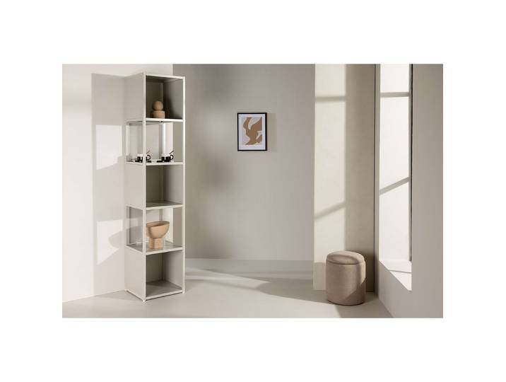 Regal Buenos Aires Böden: Spanplatte, beschichtet Gestell: Stahl, pulverbeschichtet Beige/Kaschmir 40 x 185 x 40cm