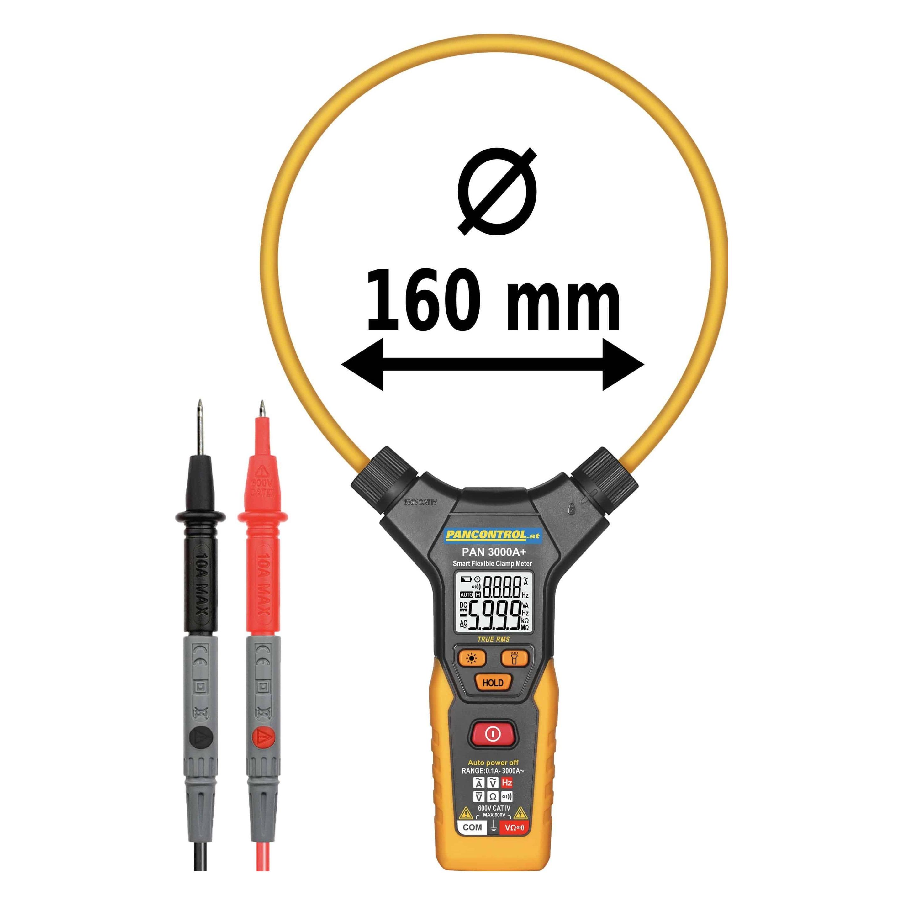 Pancontrol PAN 3000 Flexible Stromzange (CAT IV 600V, Zangenstrommesser) (740070)
