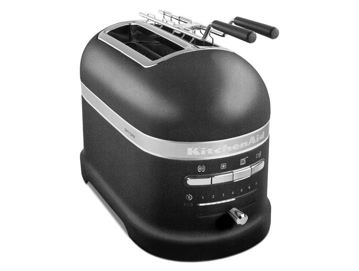 KITCHENAID Toaster 5KMT2204EBK Gusseisen Schwarz , schwarz (gusseisen schwarz), B:18cm H:22,5cm T:33cm, Toaster, mit Sandwichzange, Toaster