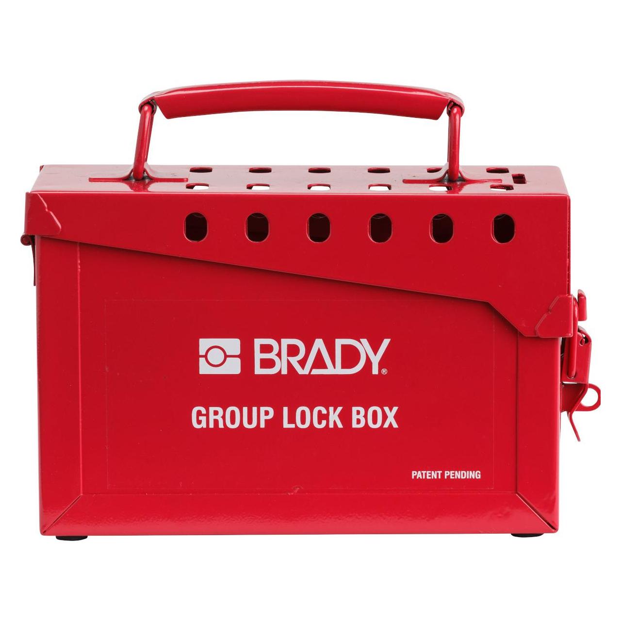 Brady transportable Gruppenverschlusskasten LockBox, Rot, 23 x 8,8 x 15 cm (1 Stück) (065699) (065699)