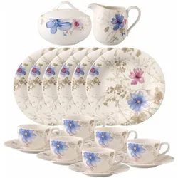 Villeroy & Boch, Geschirrset, Mariefleur Gris Basic Kaffeeservice