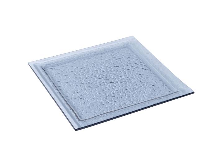 Teller flach Samira rauchgrau Glas 1 Stk