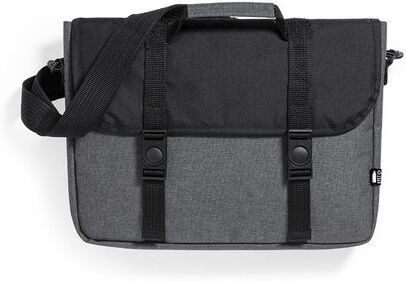 Porte-documents personnalisé Derek gris polyester recyclé