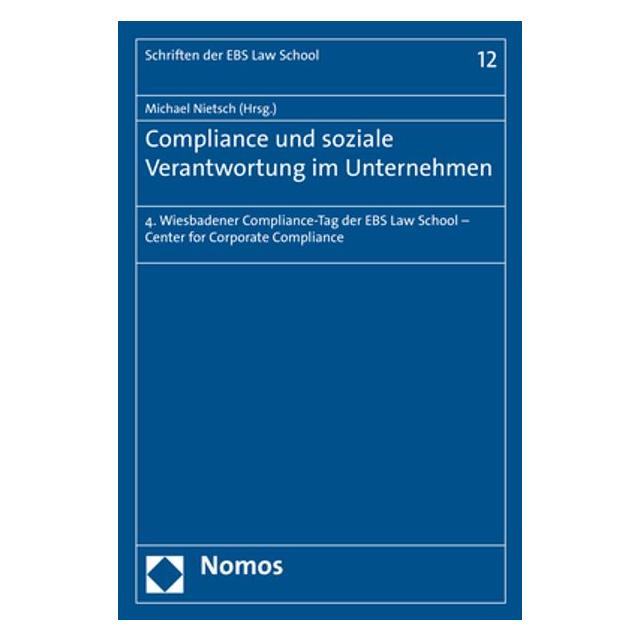 Nomos Compliance und soziale Verantwortung im Unternehmen (Deutsch, Softcover, Michael Nietsch) (9395375)