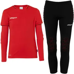 uhlsport Save Goalkeeper Torwartset (Trikot+Hose) Kinder 152 - rot/schwarz 116