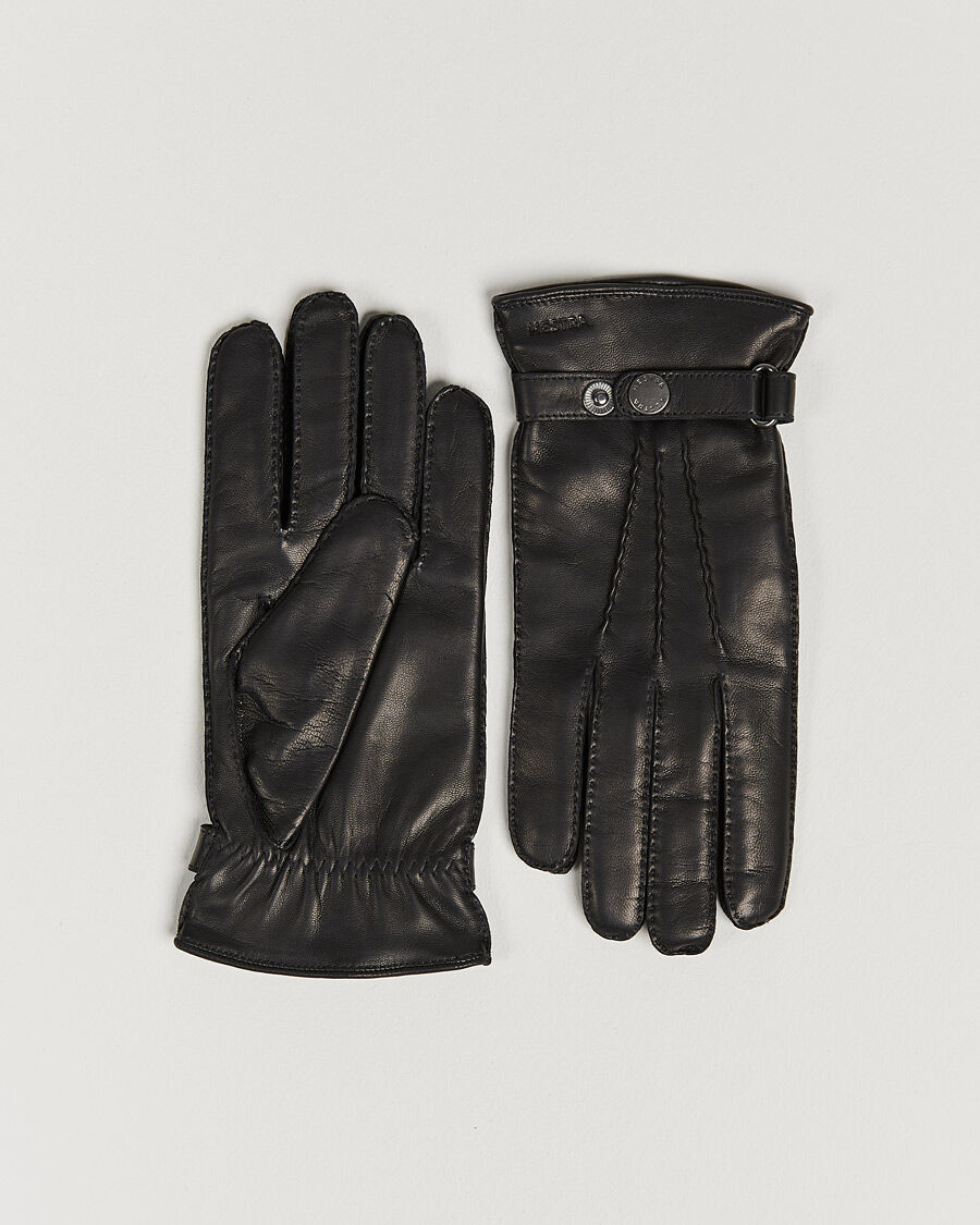 Hestra Jake Wool Lined Buckle Glove Black men 10 Sort