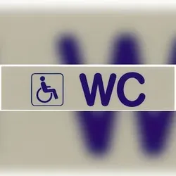Contacto Schild BEHINDERTEN WC (Symbol)