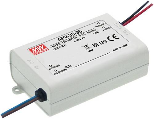 Mean Well APV-35-5 LED-Trafo Konstantspannung 25W 0 - 5.0A 5 V/DC nicht dimmbar, Überlastschutz 1St.