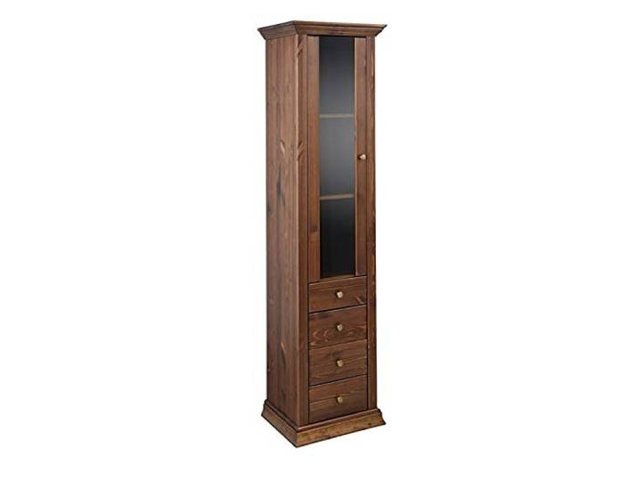 clever-moebel Vitrine aus Kiefernholz, kolonialfarben lackiert Schrank