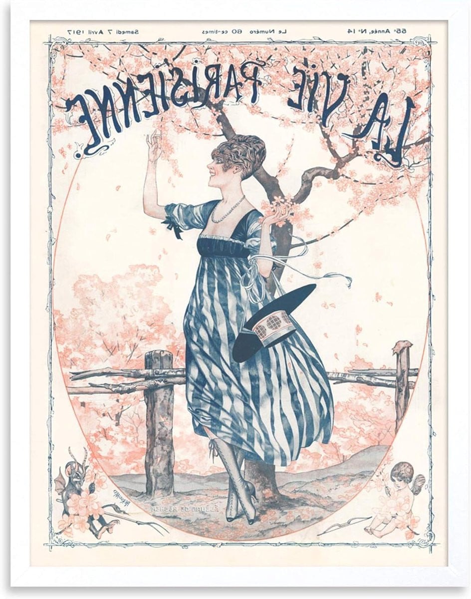 Kunstdruk Poster Wit - Wanddecoratie Print - 30 x 41 cm