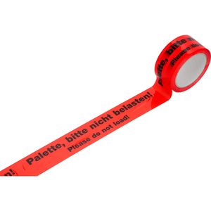 dm-folien Packband PP, Palette nicht belasten, 50mm x 66m, leise abrollbar