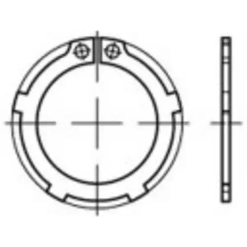 TOOLCRAFT 135192 Sicherungsringe Innen-Durchmesser: 45.8mm Außen-Durchmesser: 67.2mm DIN 983 Federstahl 100St.