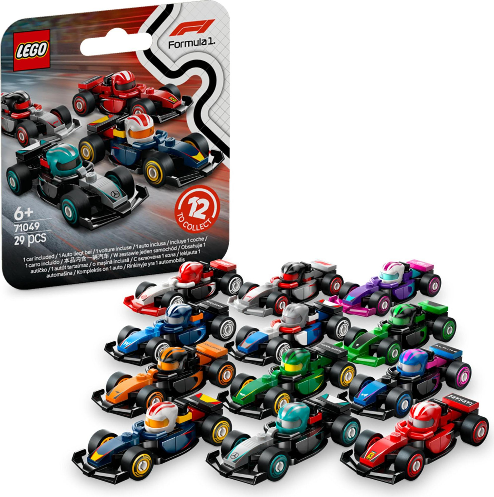 LEGO Verzamelbare Formule 1-raceauto's 71049