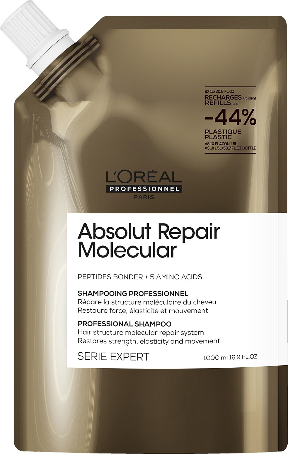 Loreal Absolut Repair Molecular Shampoo Refill 1000 ml E45675