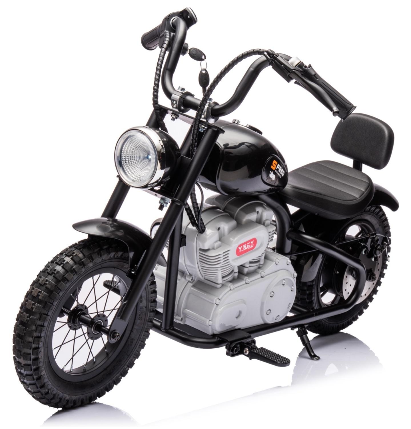 Kinder motorrad Chopper 36V Schwarz