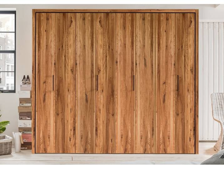 Kleiderschrank 4-trg. 255cm 'Alexandra' Wildeiche geölt