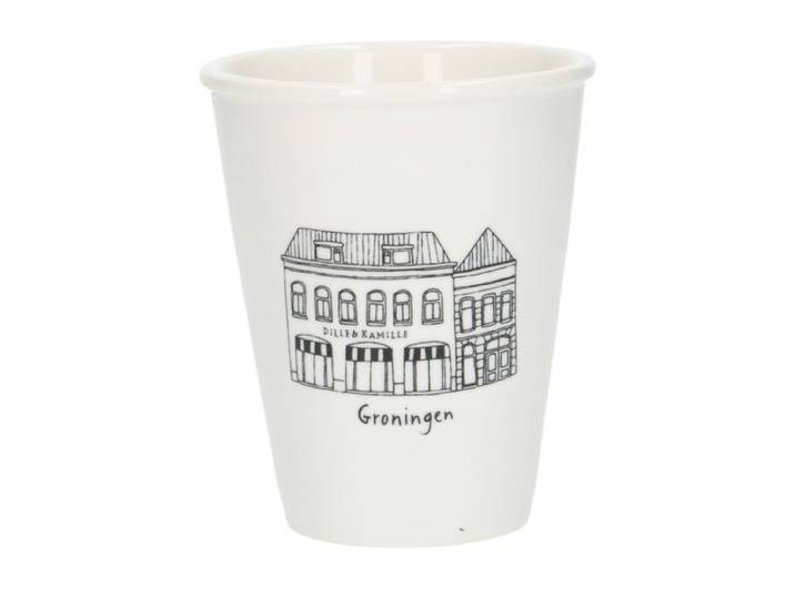 Gevel mok, Groningen, porselein, 200 ml