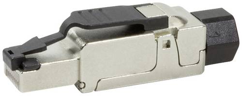 LogiLink MP0040 Feldkonfektionierbarer Stecker, Cat.6A, geschirmt, PrimeLine MP0040 Schwarz, Silber 1 St.