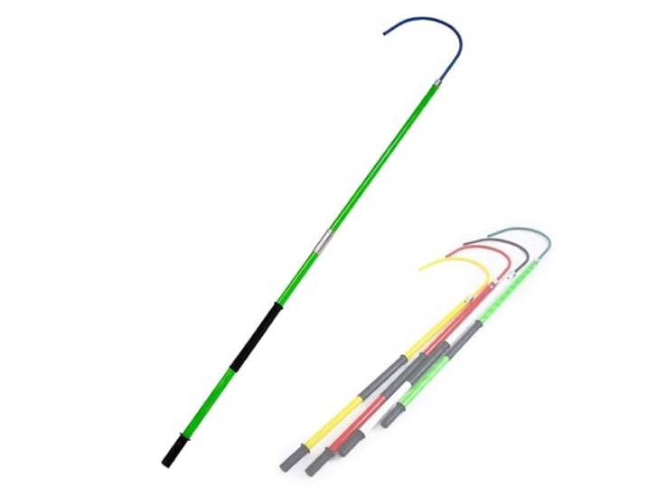 Kommerzieller Life-Haken mit verstellbarer, isolierter Stange, Hochspannungswerkzeug for Elektriker(Green,6.6ftx5pc)
