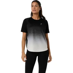 Asics Damenlaufshirt Road Fade SS Top - schwarz / 36