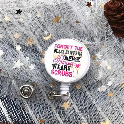 Cute Cartoon Nurse Badge Reel Retractable Badge Holder For Doctors, Nurses & Students y10