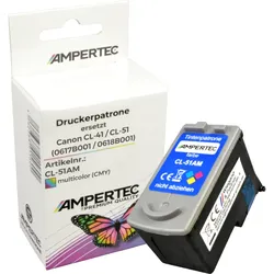 Kompatible Tinte ersetzt Canon CL-41 CL-51 CMY