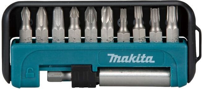 Jeu d'embouts Makita 11 pièces avec embouts PH, PZ et TX, 1 x porte-embouts magnétique (D-64995)