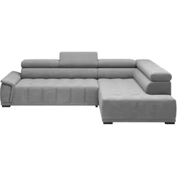 Ecksofa Gremio Rechts Blaugrau