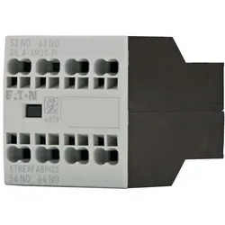 Eaton 199313 Hilfsschalterbaustein, 2-polig, Ith= 16 A, 2 S, Frontbefestigung, Push-in-Klemmen, DILA, DILM7 - DILM38 DILA-XHI20-PI  - 5 Stück