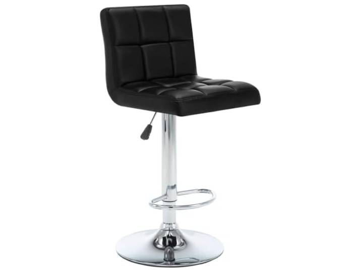 GPUTYGHN Barhocker 2 STK. Schwarz Kunstleder Verchromtes Stahlgestell, Gasfeder, Fußstützen, 110 kg pro Sitzplatz