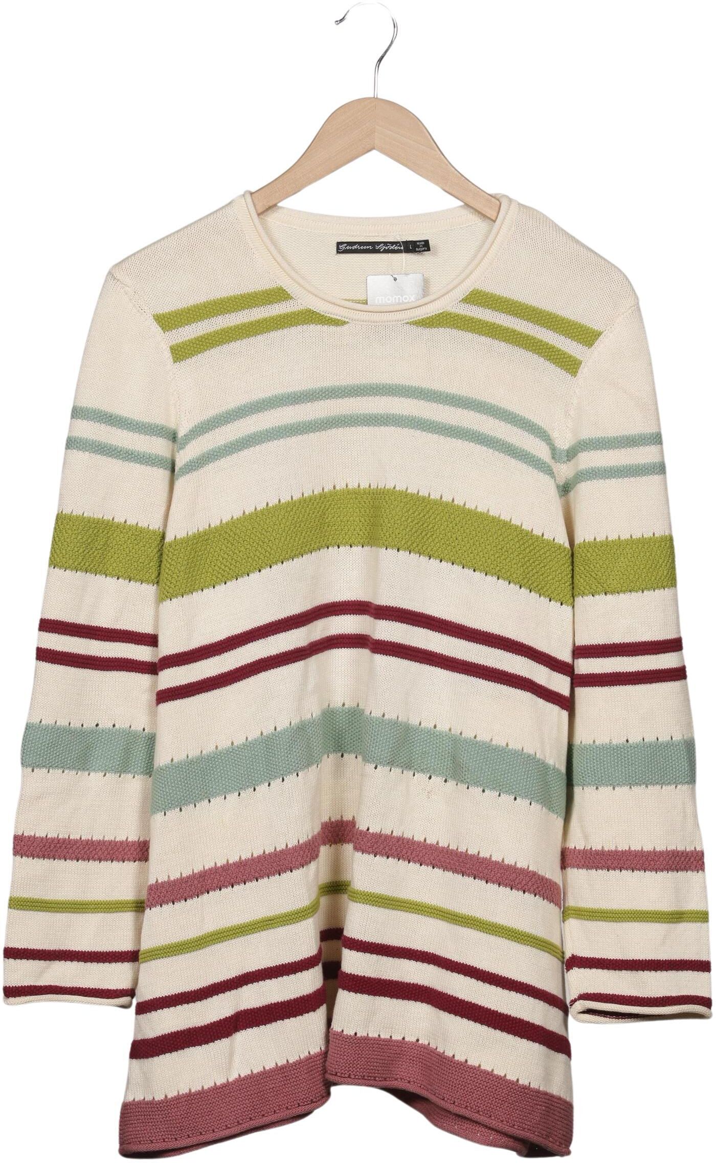 Gudrun Sjödén Damen Pullover, Mehrfarbig, Gr. L, Baumwolle - Second Hand