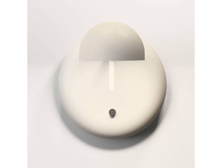 Vibia Wandleuchte Pin, creme / amber, für Schlafzimmer, Aluminium, Modern