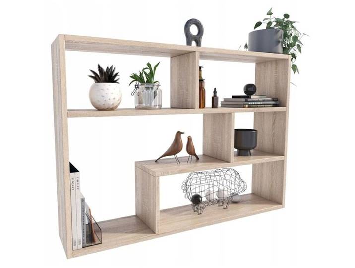 Étagère Suspendue FINO - Bibliothèque Moderne - 70 2x92x21cm - Chêne Sonoma