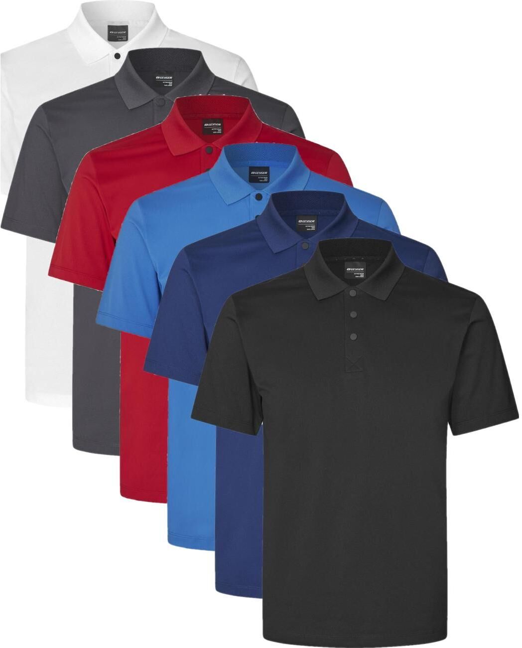 Geyser G21004 Active Polo Shirt-Azur-M