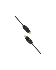 LogiLink Digitales Audio-Kabel optisch TOSLINK M bis M 1.5 m Glasfaser Schwarz (CA1007)