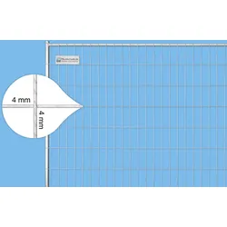 BAUZAUNWELT 18 kg 3,5 x 2,0 m Mobilzaun EUTOP Profi - extra stabil - Draht 4 mm