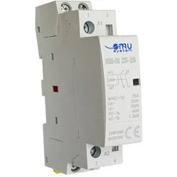 Modular Leistungsschütz Schütz 25A 1,2kW 230V AC 2NO 35mm DIN Montage XBS M-IS 25-20