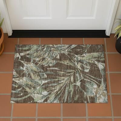 Addison Rugs Machine Washable Indoor/ Outdoor Floral Springs Chantille Rug