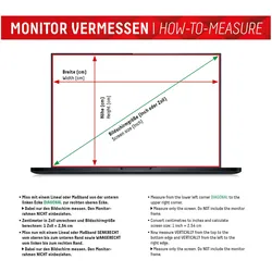 Displex Privacy Safe randlos, Laptop Blickschutzfilter (12.44", 16:9), Notebook Schutzfolie