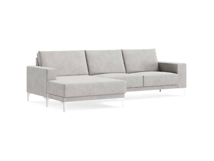 Ecksofa Bivio LODGE - 3/3 warm grey B 262 T 152 cm - Möbel Konfigurator: Traummöbel individuell zusammenstellen