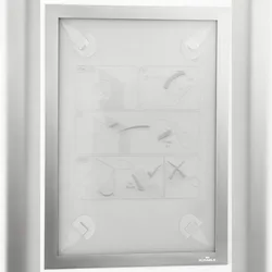 Durable Informationsrahmen Duraframe Wallpaper A4 silber Packung mit 10 Stück