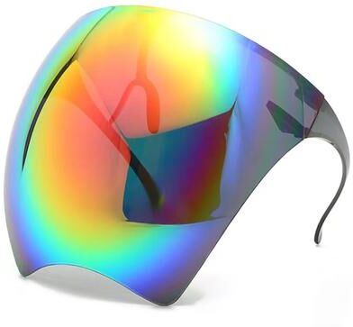 Perfect Picks Market StormShield Cycling Face Mask With Anti Fog Goggles For Motorcycle Riding & Mountain Biking red
