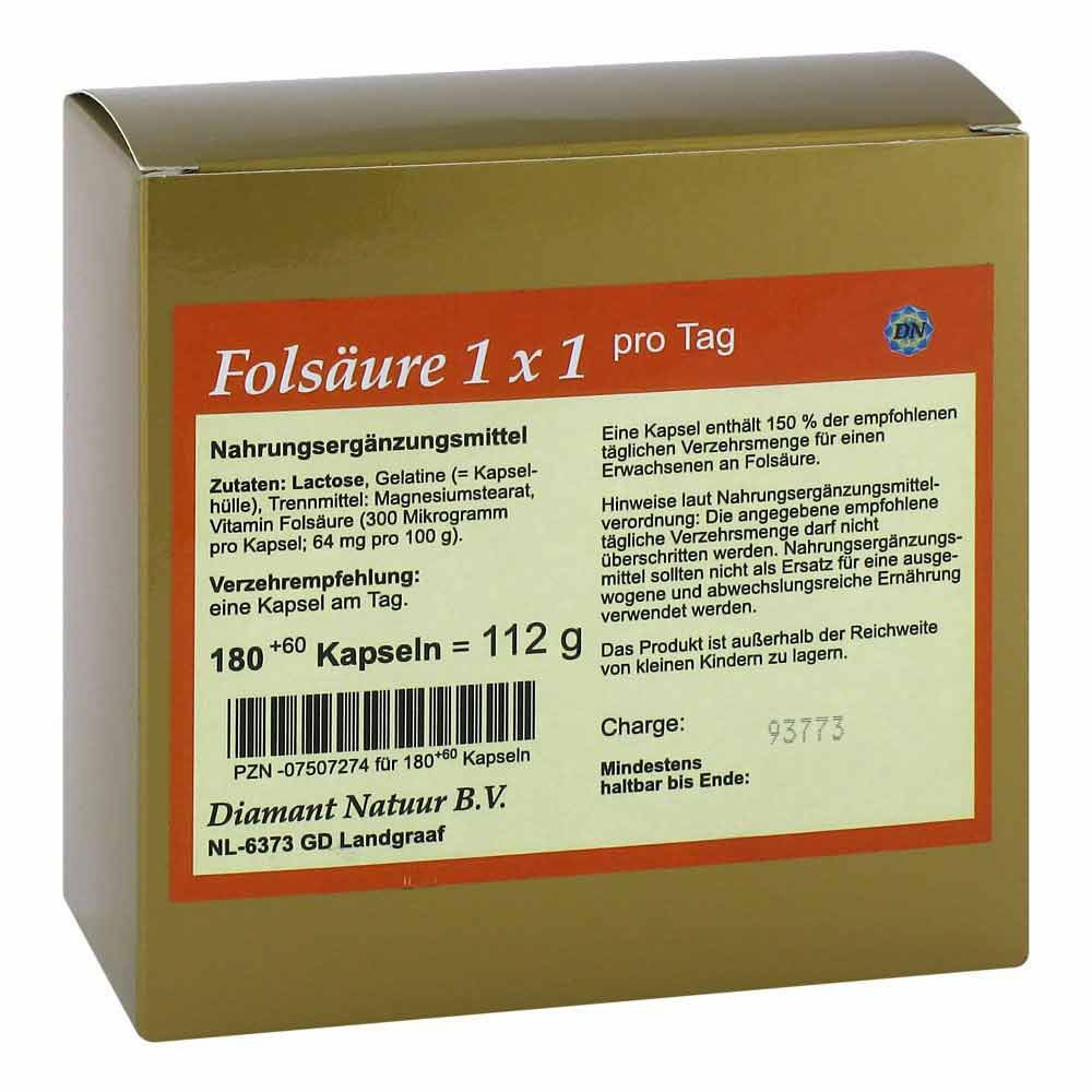 FBK-Pharma GmbH Folsäure 1x1 Pro Tag Kapseln 07507274