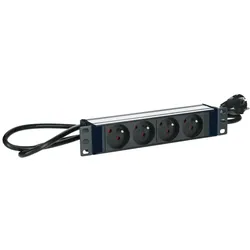 Logon, Steckdosenleiste, POWER STRIP 10" - 4WAY - (4x, 2 m)