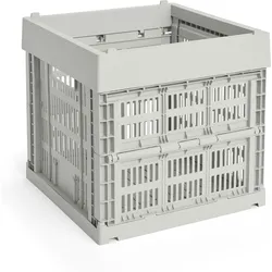 Hay Colour Crate Cube Kiste, grau